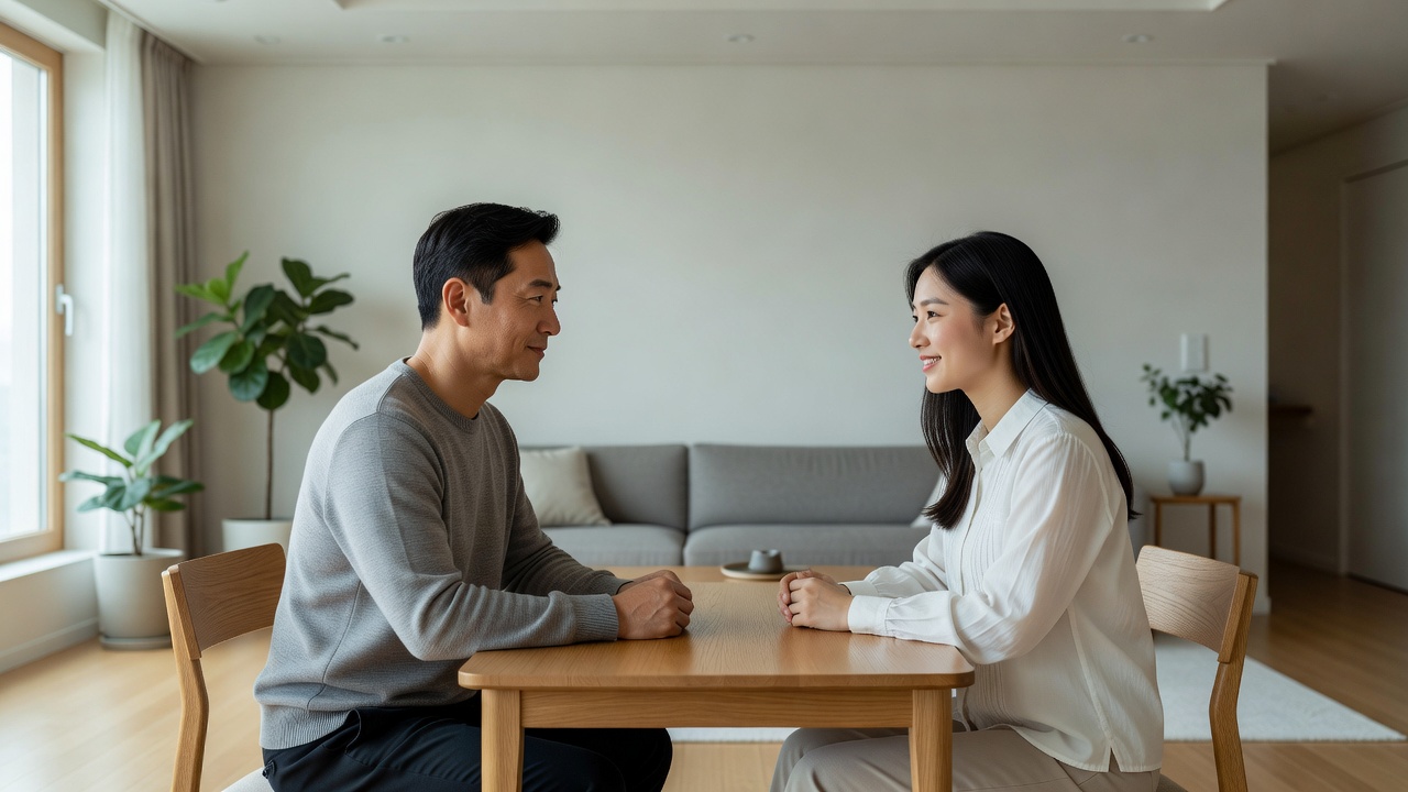 40대가 20대와 대화할 때 피해야 할 말의 영향을 보여주는 목차 이미지